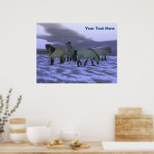 Dawn Horse - Yakutia Poster (Keuken)