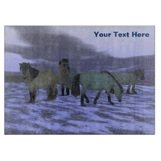 Dawn Horse - Yakutia Snijplank (Voorkant)