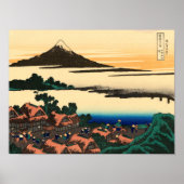 Dawn in Isawa in de provincie Kai Poster (Voorkant)