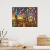 Dawn in the Garden of Creation Poster (Keuken)