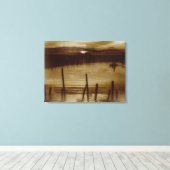 Dawn in the Lagoon Wrapped Canvas Afdruk (Insitu (Houten vloer))