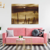 Dawn in the Lagoon Wrapped Canvas Afdruk (Insitu (Woonkamer))