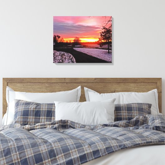 DAWN IN WINTER CANVAS AFDRUK (Insitu (Slaapkamer))