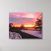 DAWN IN WINTER CANVAS AFDRUK (Voorkant)