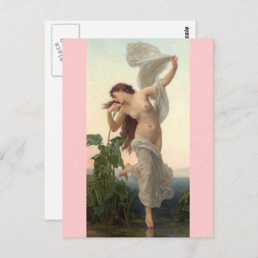 Dawn -  kunst - Bouguereau Briefkaart (Voorkant / Achterkant)