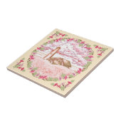 Dawn Lighthouse keramische tegel Tegeltje (Zijkant)