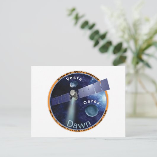 Dawn Mission Patch  Briefkaart (Staand voorkant)