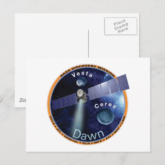 Dawn Mission Patch  Briefkaart (Voorkant / Achterkant)