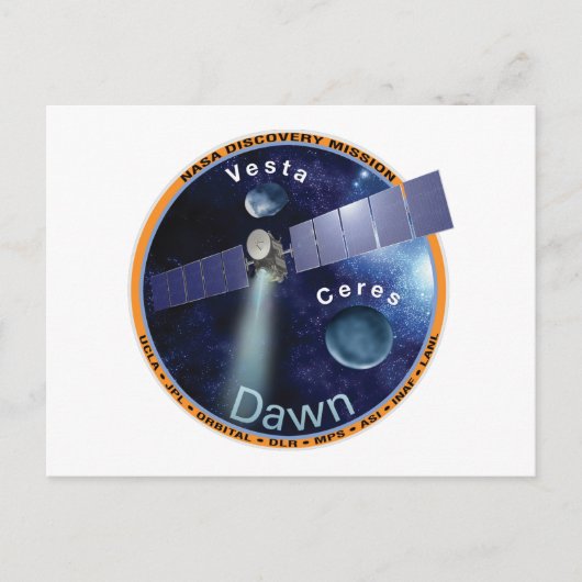 Dawn Mission Patch  Briefkaart (Voorkant)