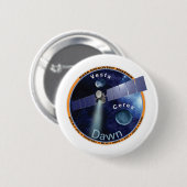 Dawn Mission Patch Ronde Button 5,7 Cm (Voorkant /achterkant)