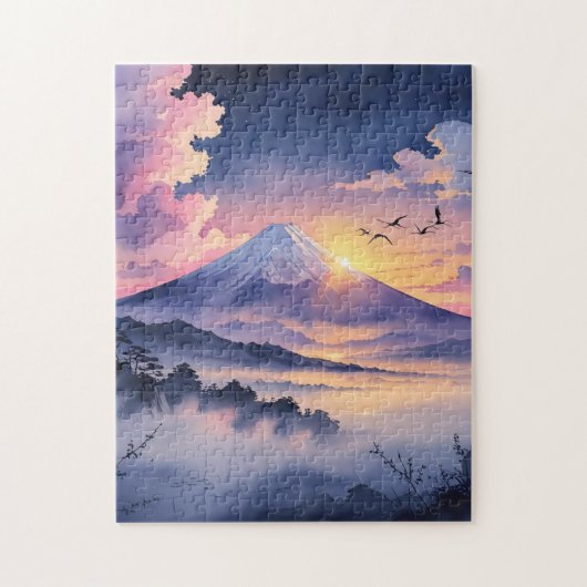 Dawn of Hope at Mount Fuji Legpuzzel (Verticaal)