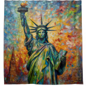 Dawn of Liberty, een gewoonte Douchegordijn (Voorkant)