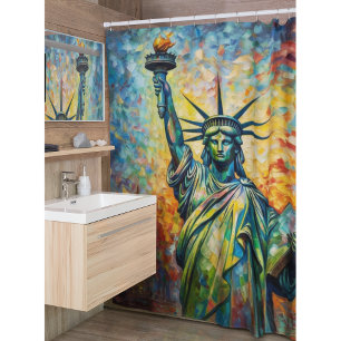 Dawn of Liberty, een gewoonte Douchegordijn