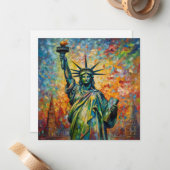 Dawn of Liberty, een gewoonte Notitiekaartje (Voorkant / Achterkant in situ)