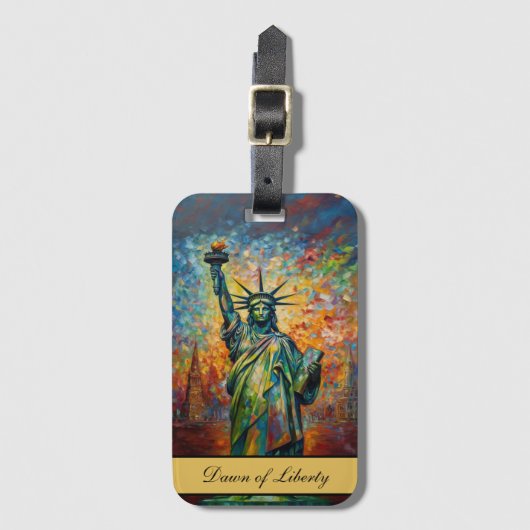 Dawn of Liberty, op maat Bagagelabel (Voorkant (verticaal))