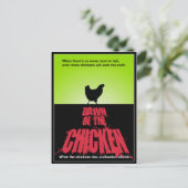 DAWN Of The CHICKEN Briefkaart (Staand voorkant)