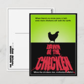 DAWN Of The CHICKEN Briefkaart (Voorkant / Achterkant)