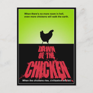 DAWN Of The CHICKEN Briefkaart