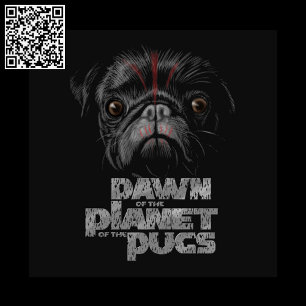 Dawn of the Planet of the Pugs Rond Kussen