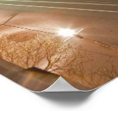 Dawn on Main Street of Bismarck, North Dakota Poster (Hoek)