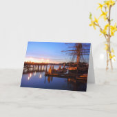 Dawn on the Dana Point Pilgrim Kaart (Gele Bloem)