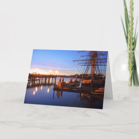 Dawn on the Dana Point Pilgrim Kaart (Voorkant)