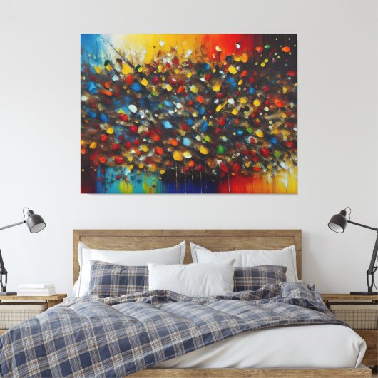 Dawn ouverture over New York kleurrijke print (Insitu (Slaapkamer))