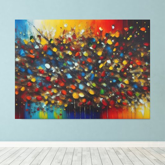 Dawn ouverture over New York kleurrijke print (Insitu (Houten vloer))