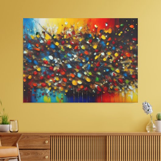 Dawn ouverture over New York kleurrijke print (Insitu (Woonkamer))