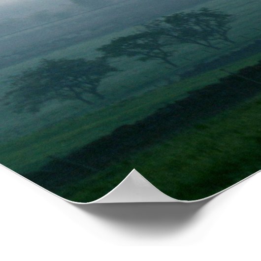 Dawn over de muur van Hadrians Poster (Hoek)