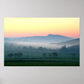 Dawn over de muur van Hadrians Poster (Voorkant)