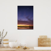 Dawn over Edgartown Lighthouse Marthas Vineyard Poster (Keuken)