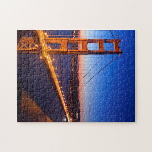 Dawn over San Francisco en Golden Gate Bridge. Legpuzzel (Horizontaal)