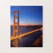 Dawn over San Francisco en Golden Gate Bridge. Legpuzzel (Verticaal)