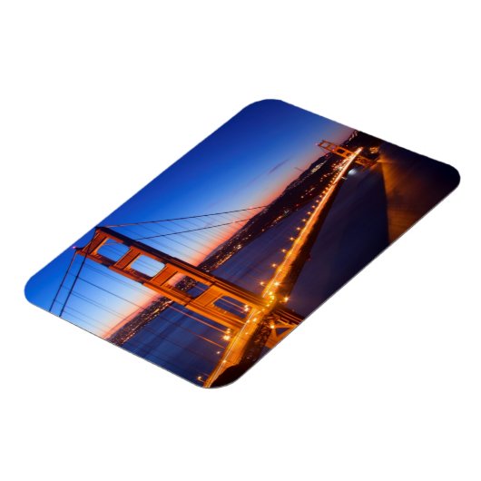 Dawn over San Francisco en Golden Gate Bridge. Magneet (Linkerzijde)