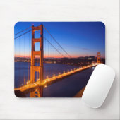 Dawn over San Francisco en Golden Gate Bridge. Muismat (Met muis)