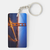 Dawn over San Francisco en Golden Gate Bridge. Sleutelhanger (achterkant)