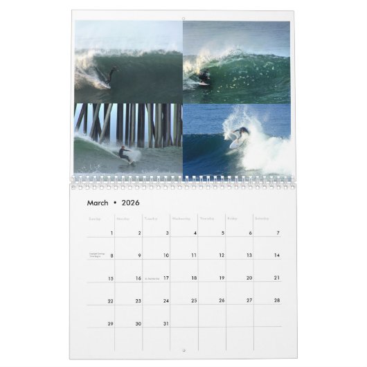 Dawn Patrol Riders Surfing Calendar 2026 Kalender (Mar 2026)