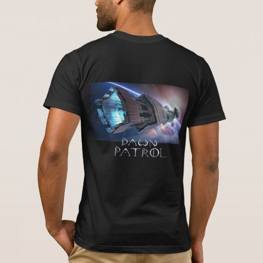 Dawn Patrol tweezijdig Mannen T-shirt (Achterkant)