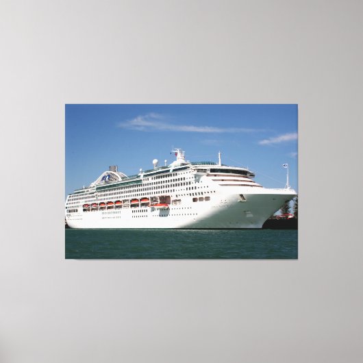 Dawn Princess Cruiseschip Canvas Afdruk (Voorkant)