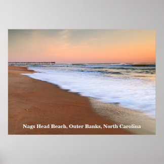 Dawn Seascape bij Nags Head Beach Poster