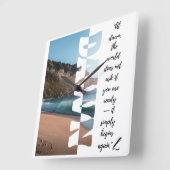 Dawn — Simply Begin Again Vierkante Klok (Hoek)