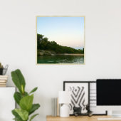 "Dawn Skies" bij Barton Springs Austin Poster (Thuiskantoor)