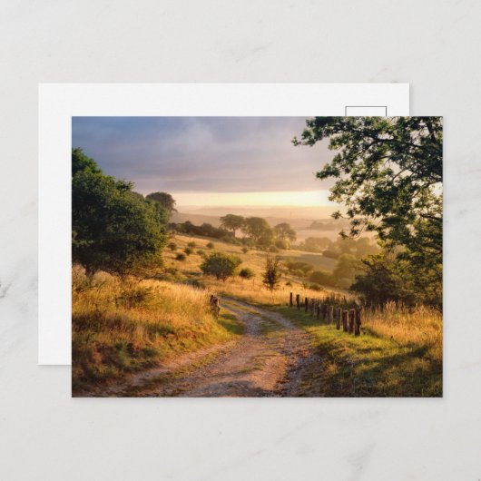 Dawn Sunshine | Engels Platteland Briefkaart (Voorkant / Achterkant)