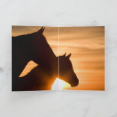 Dawn Touch Wild Horse Wenskaart Kaart (Binnen)