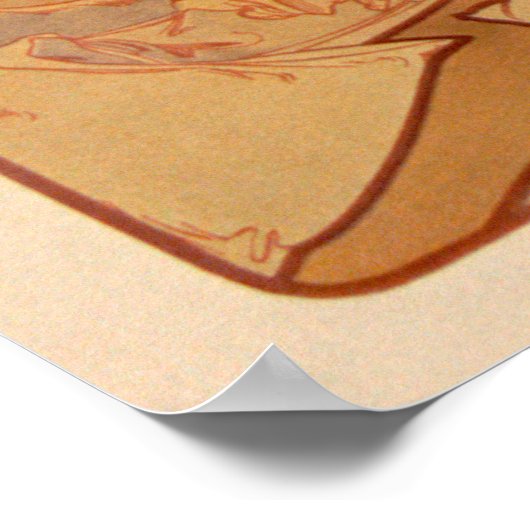 DAWN van Alphonse Mucha - Aurore Poster (Hoek)