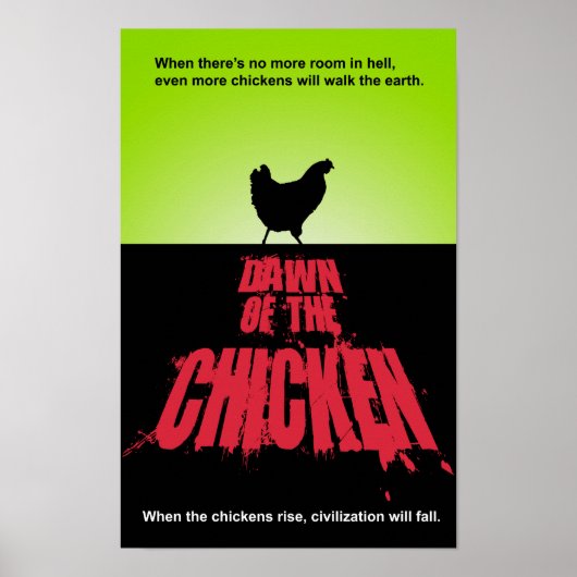 DAWN van de CHICKEN Poster (Voorkant)