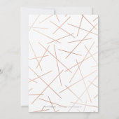 Dawn Waterverf Geometric calligraphy bruiloft Kaart (Achterkant)