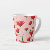 Dawnfire Poppies Latte Mok (Rechterhoek)