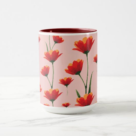 Dawnfire Poppies Mok (Midden)